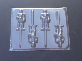 189sp Star Wonders C4TO Chocolate or Hard Candy Lollipop Mold
